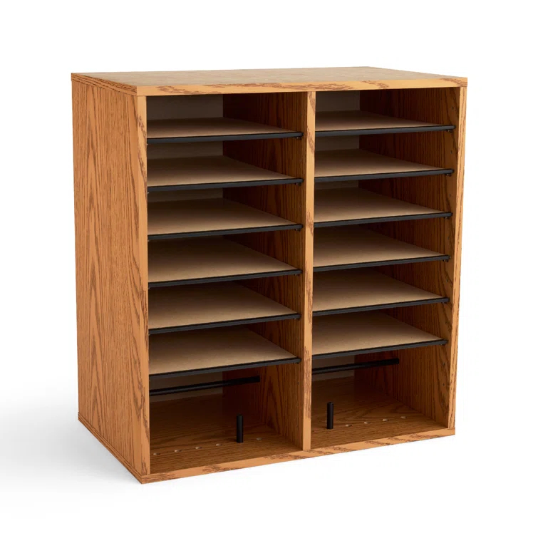Small Adjustable-Compartment Literature Organizer