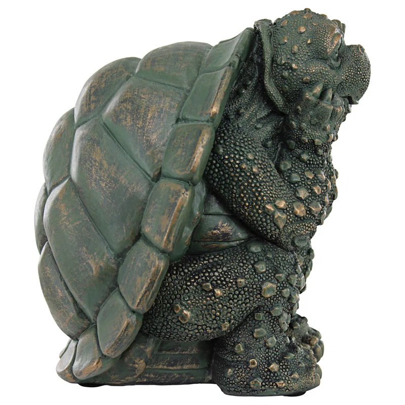 Design Toscano The Thinker Turtle Garden Statue
