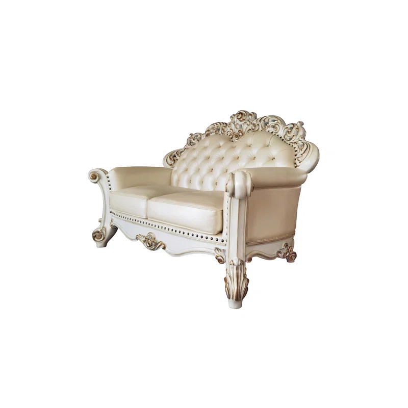 A&J Homes Studio Vendome 69.6'' Faux Leather Loveseat