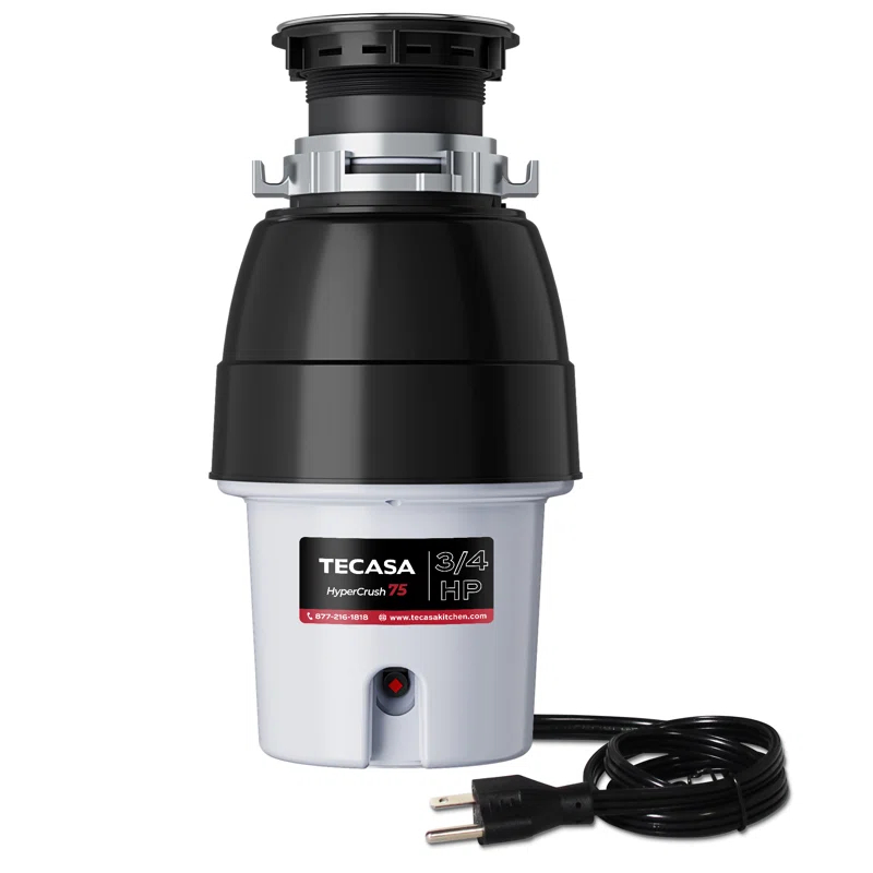 3/4 Hp Garbage Disposals, 2700 Rpm, 37 Oz, 115v, With Power Cord