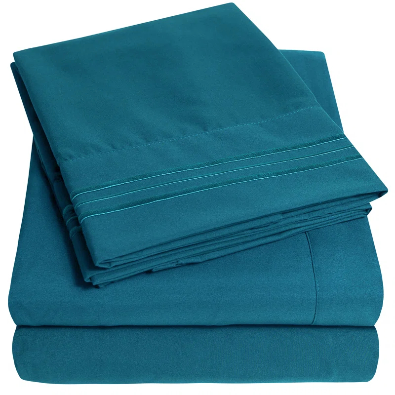 Sweet Home Collection 18-24" Extra Deep Pocket Ultra Soft Microfiber Solid Sheet Set