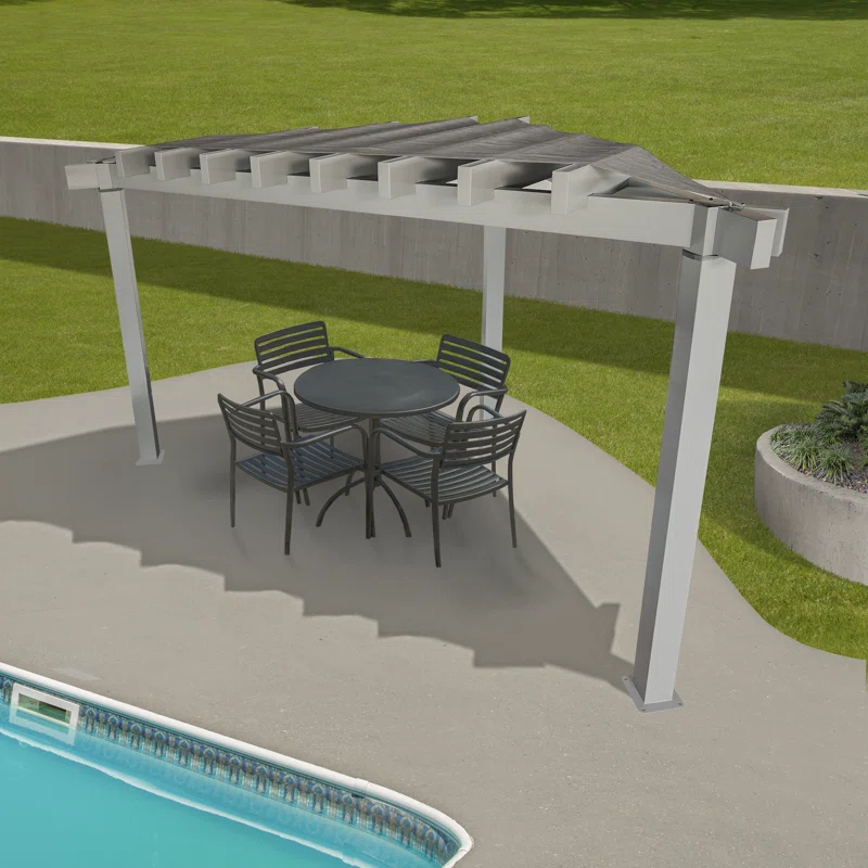 Sojag Sojag Lima Grey 10 x 10 ft. Rustproof Aluminum Frame Pergola