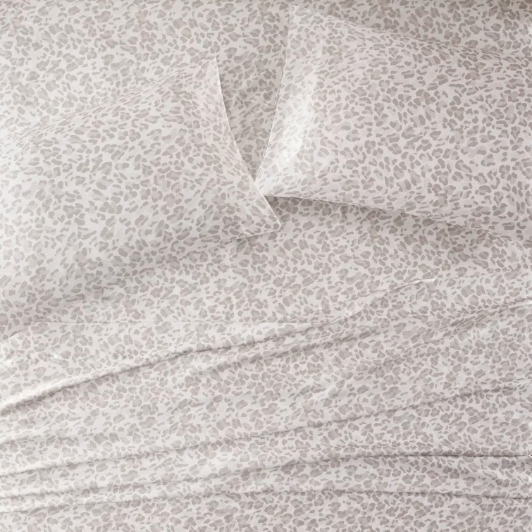 Madison Park Essentials Printed Satin Luxury Sheet Set