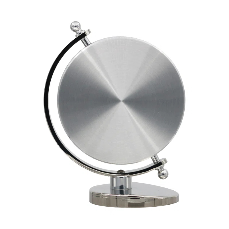 Seiko Silver Globe Tabletop Clock