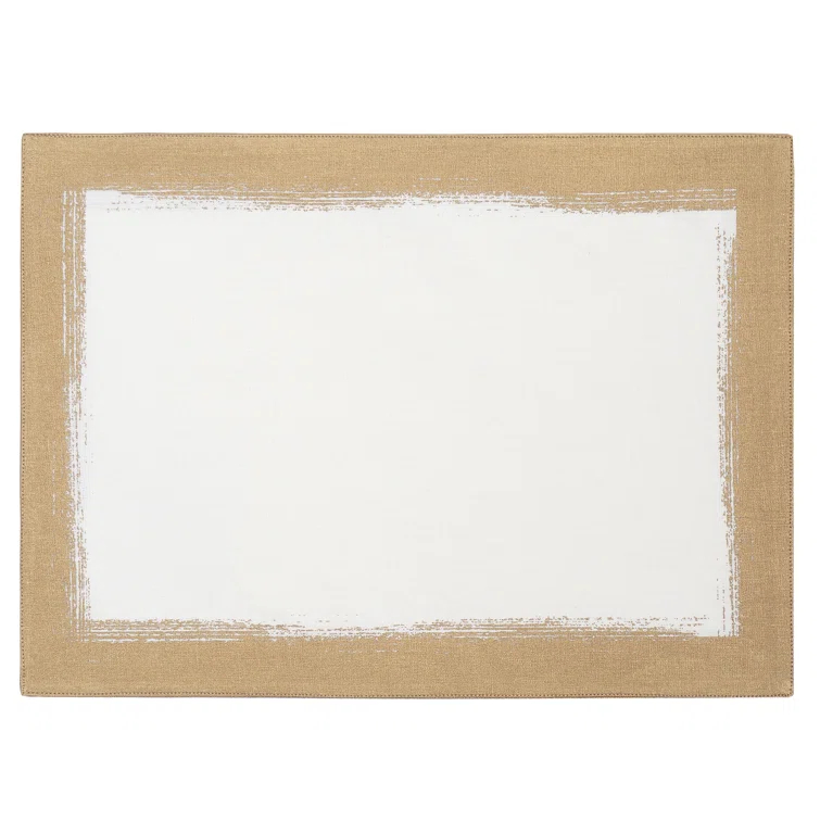 Villeroy & Boch Metallic Brushstroke Linen Blend Placemat & Reviews | Wayfair