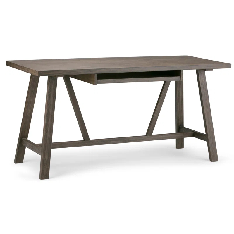 Simpli Home Dylan Solid Wood Desk