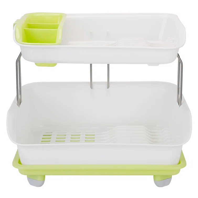iMounTEK Plastic Two Tier Dish Rack