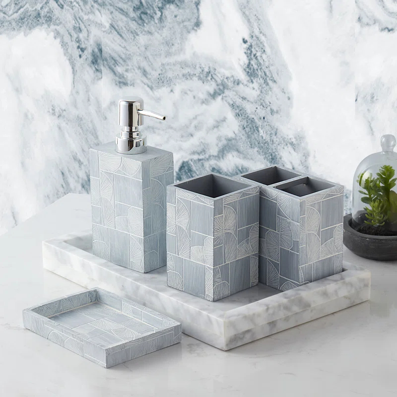Sweet Home Collection Casonova 4 Piece Bathroom Accessory Set