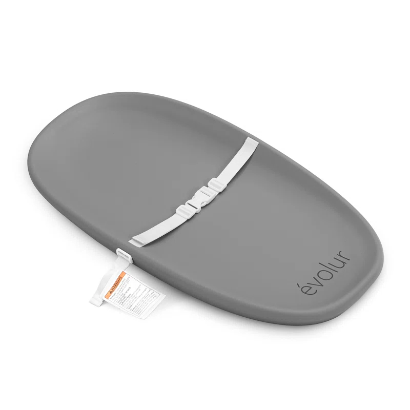Evolur Eva Baby Changing Pad, Soft, Breathable and  Waterproof, Dark Gray