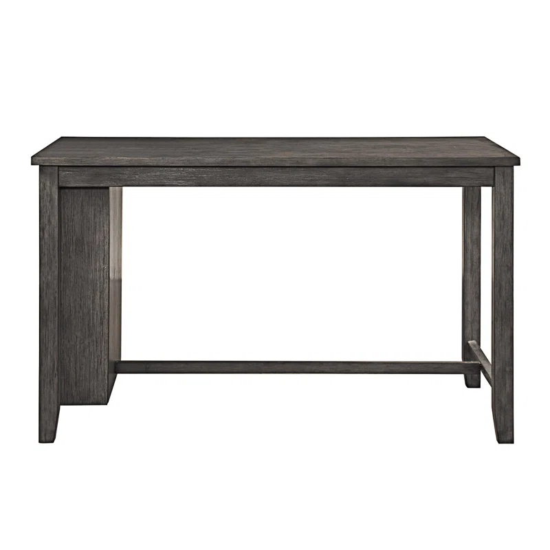 HMLIFE Modern Counter Height Table With Built-In Shelves