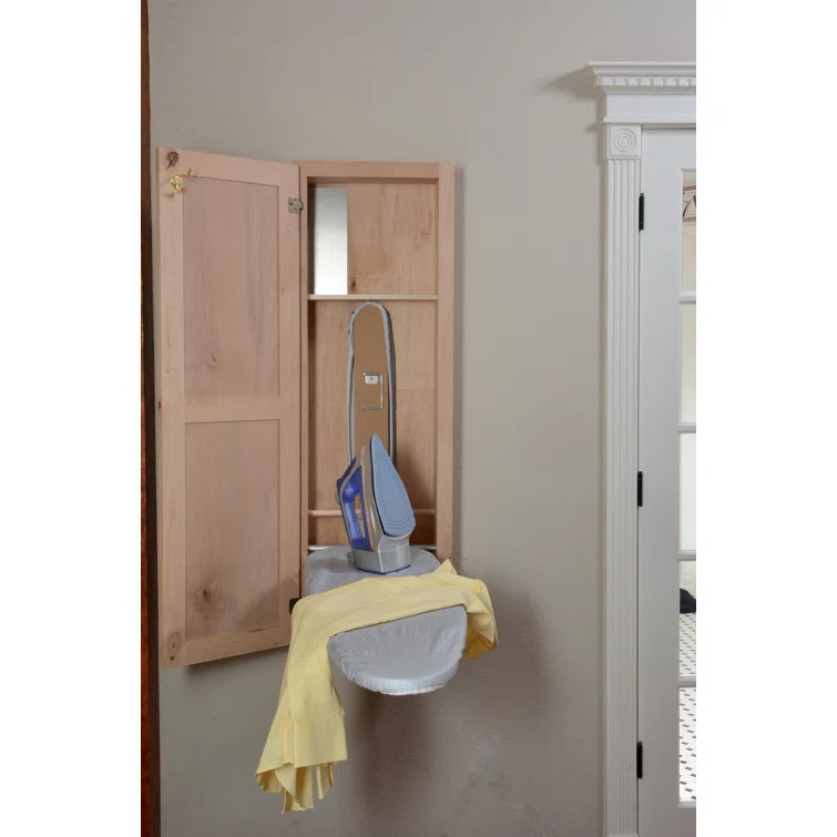 Hide Away Ironing Board Wood Built-In Ironing Center