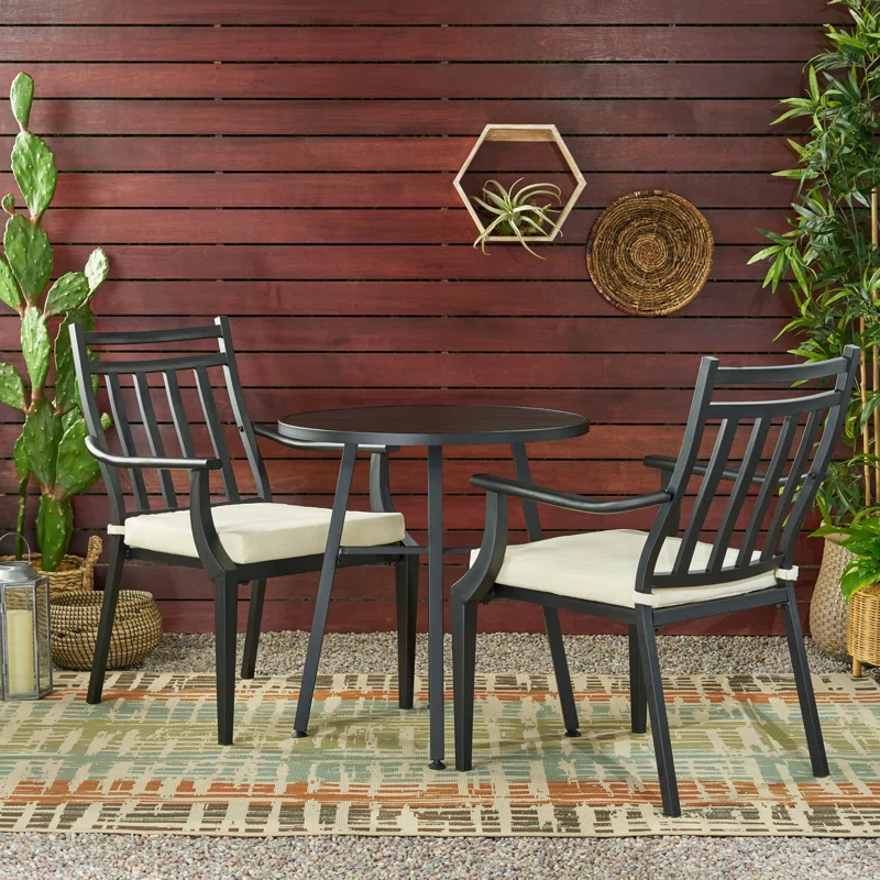 Red Barrel Studio® 3-Piece Metal Outdoor Bistro Set