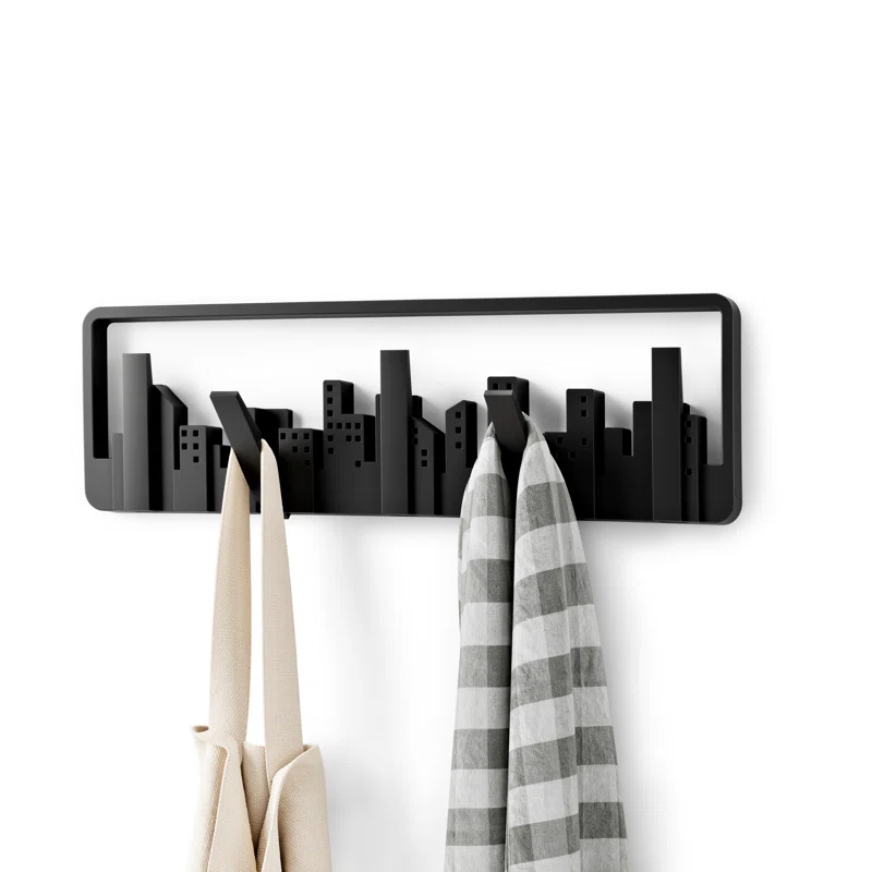 Umbra Skyline Plastic Wall 5 - Hook Wall Mounted Coat Rack