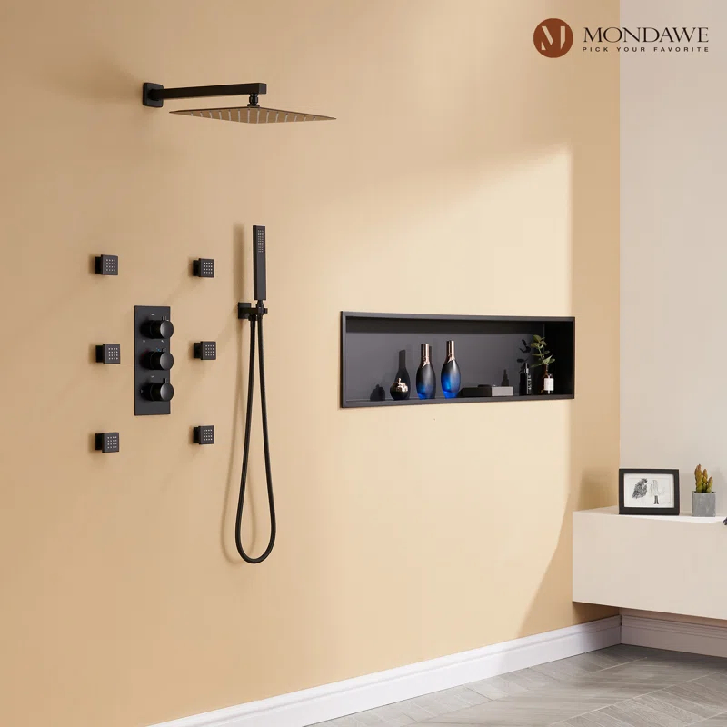 Herathena Complete Shower System with Rough in-Valve