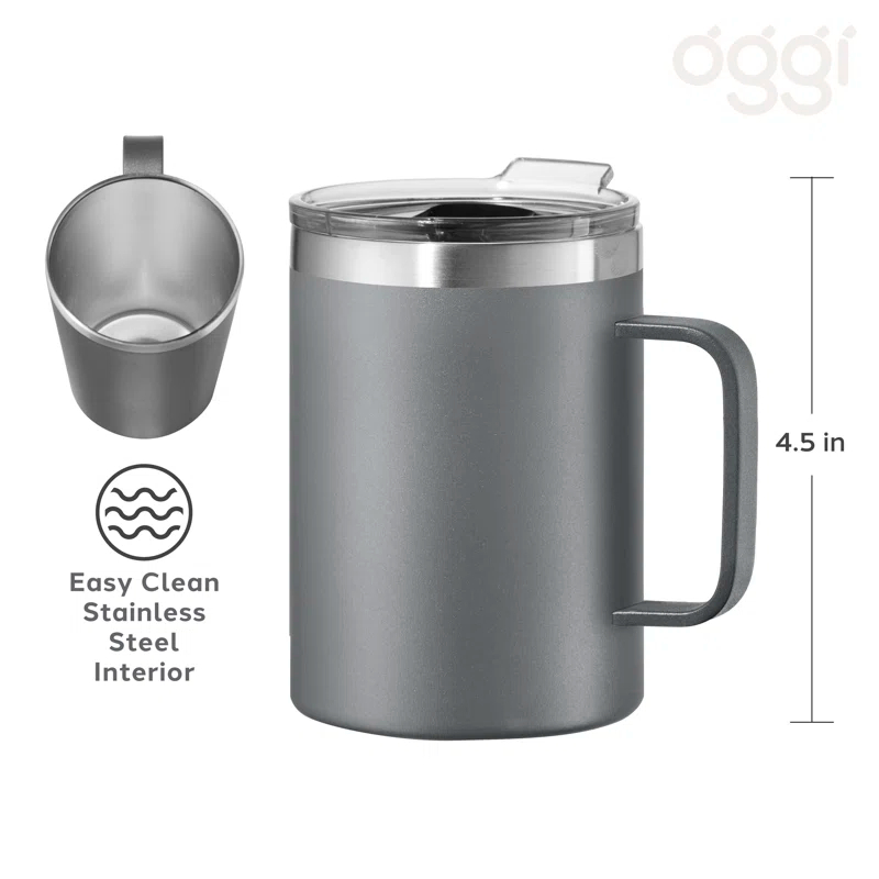 OGGI ThermoMug Vacuum Insulated Tumbler (420 ml, 14 oz)