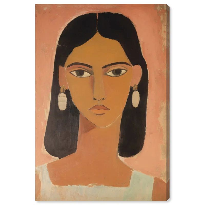 Art Remedy Hispanic Girl Canvas Classic Women Wall Art by Art Remedy