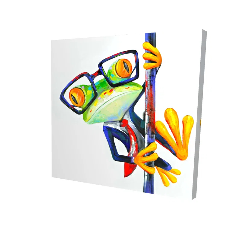 Begin Edition International Inc. " Funny Frog With Glasses " Painting Print