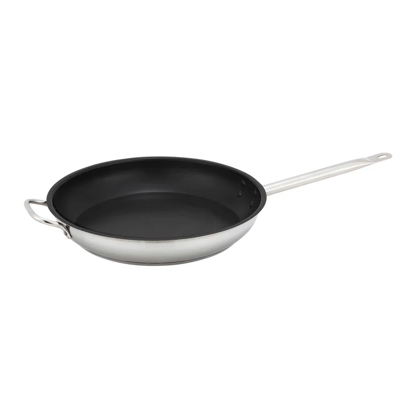 Winco Stainless Steel Non-Stick Frying Pan