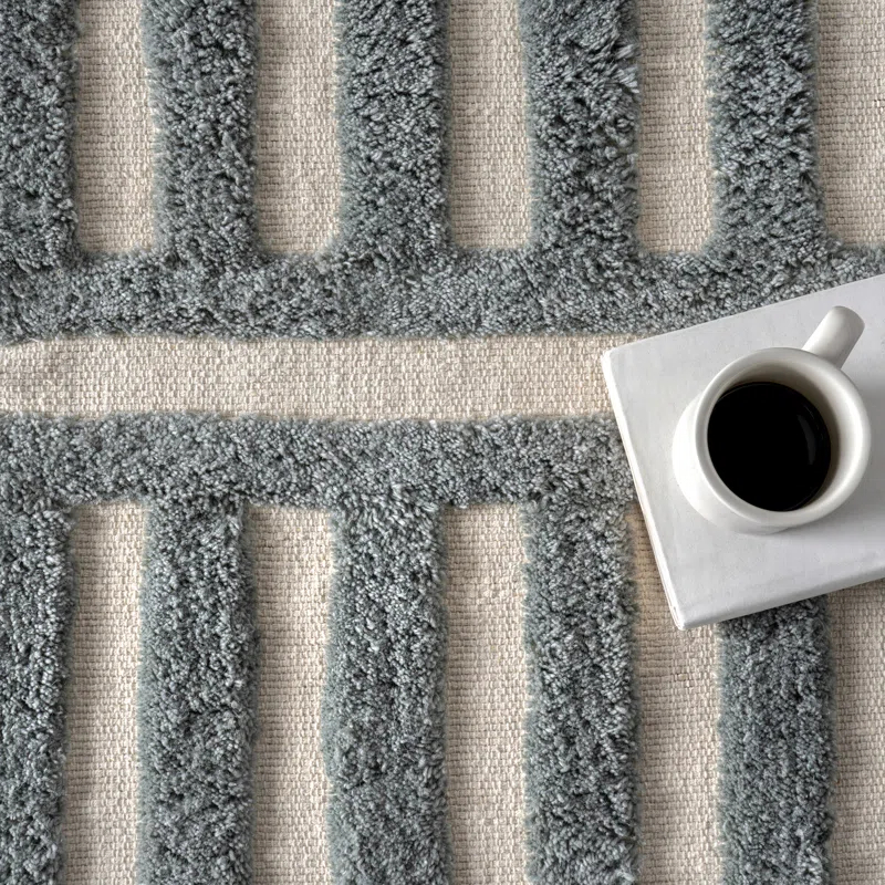 Ebern Designs Merrick Tasseled Wool Area Rug
