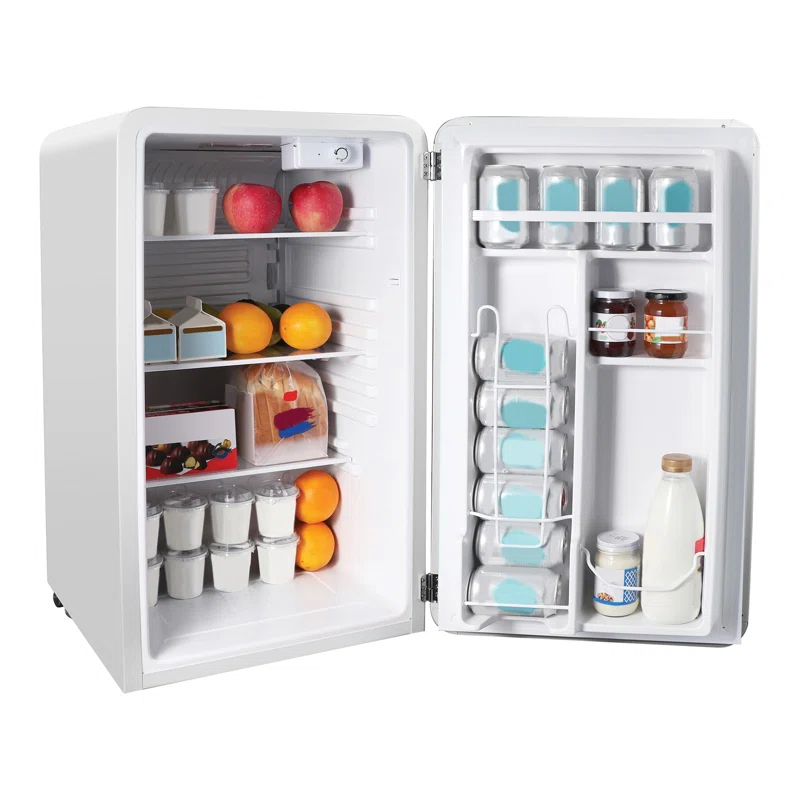 Magic Chef Magic Chef Retro 3.2 Cubic Feet Portable Freestanding Mini Fridge