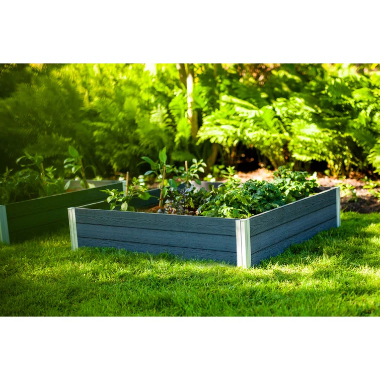 Vita Urbana 4 ft x 4 ft Vinyl Raised Garden Bed