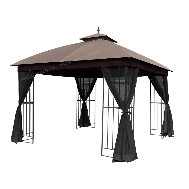 APEX GARDEN Universal 10 ft. x 10 ft. Gazebo Replacement Mosquito Netting