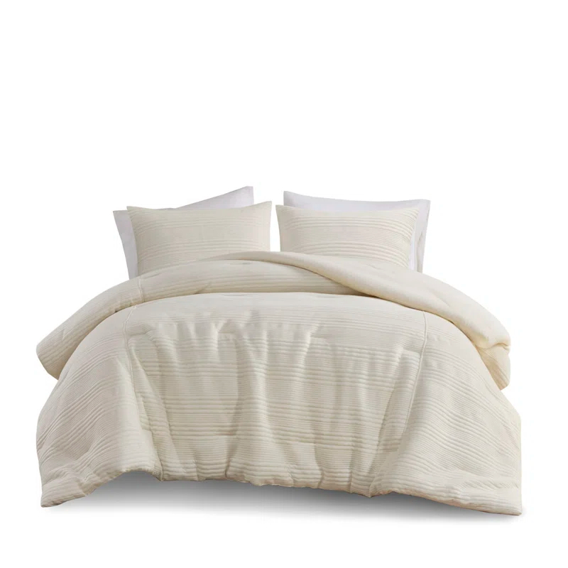 Gracie Mills Elouise Modern Knitted Jersey Comforter Set