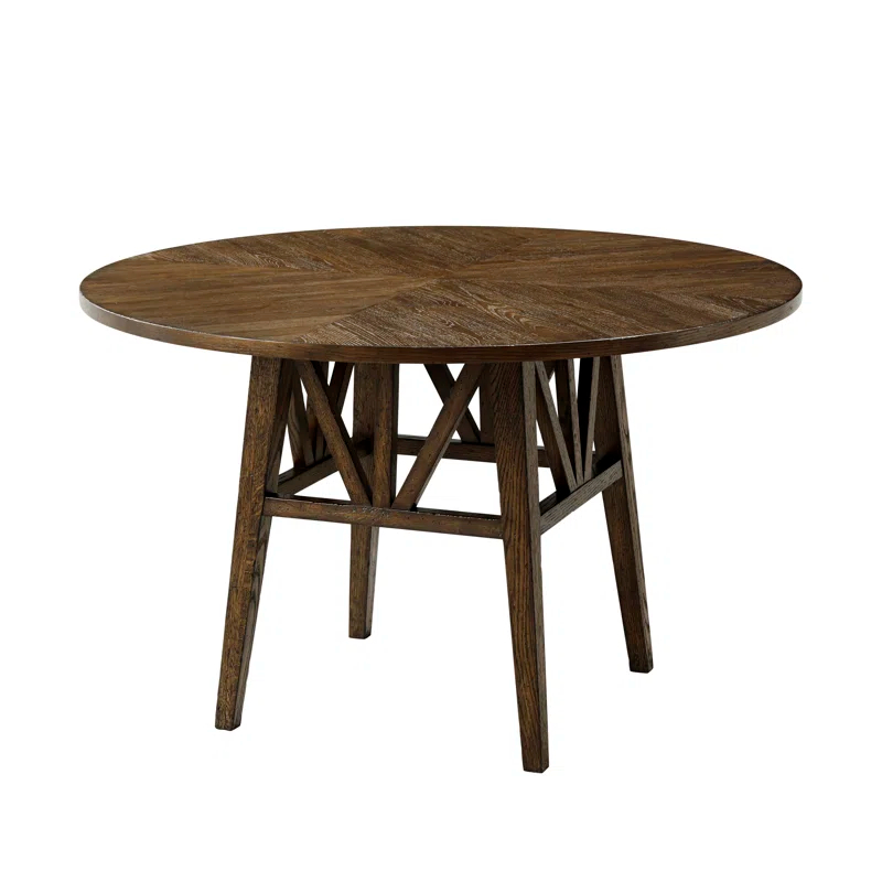 Nova Oak Round Solid Wood Base Dining Table