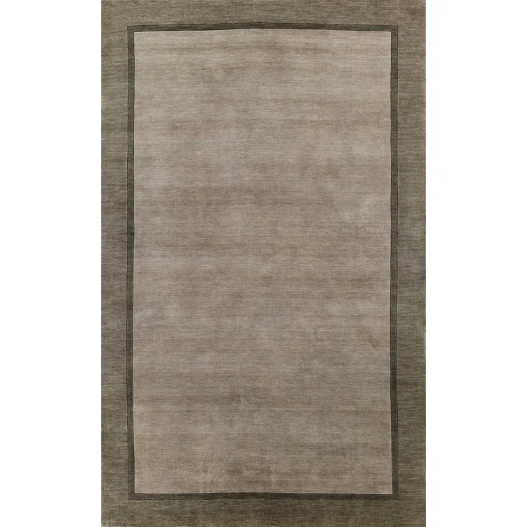 Momeni  Beckton  Hand Made Wool Blue Area Rug Grey 8' X 10' 8' x 10' Grey