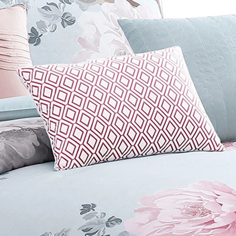 Benjara Cotton Blend 7 Piece Comforter Set