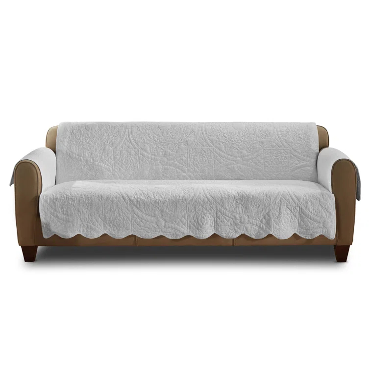 Sure Fit Heirloom Quilt Furniture Cover Cotton Box Cushion Sofa Slipcover