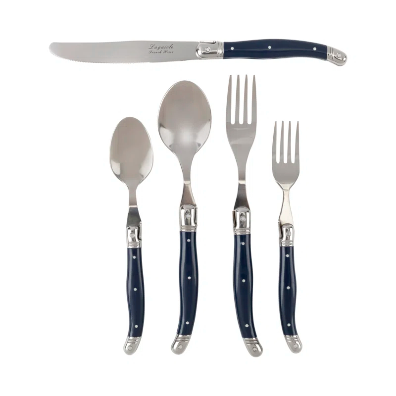 French Home French Home Laguiole 20 Piece Stainless Steel Flatware Set, Service for 4