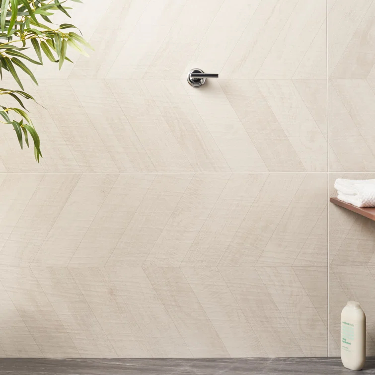 Auburn Chevron 24 in. x 48 in. Matte Porcelain Floor and Wall Tile (15.49 Sq. Ft. / Case)