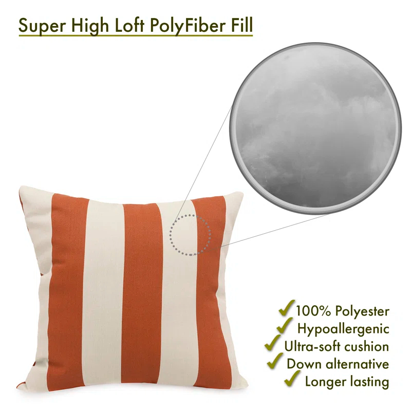 Majestic Home Goods Indoor/Outdoor Reversible Throw Pillow