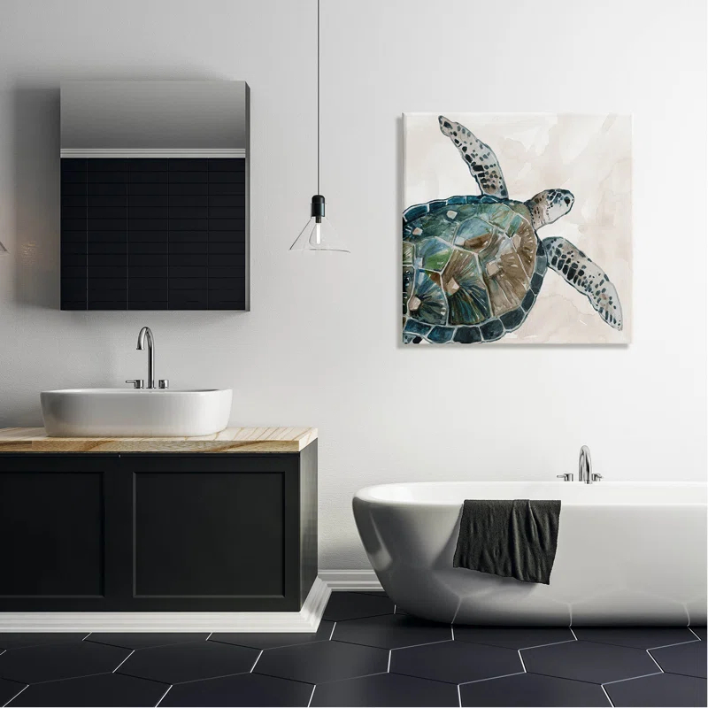 Stupell Industries " Brown Tortoise Sea Life " by Carol Robinson