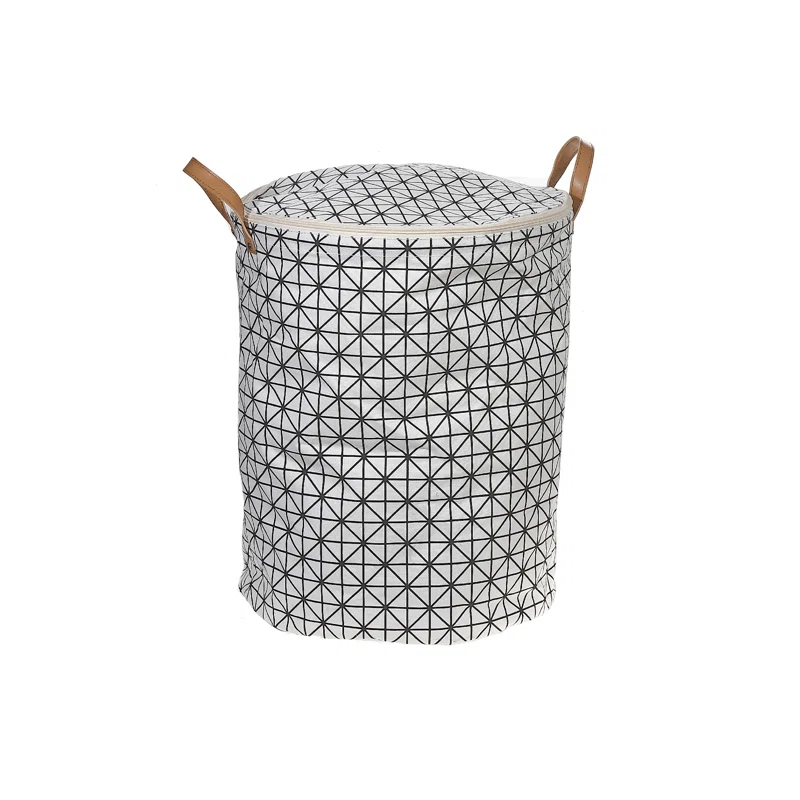 iH casadécor Fabric Laundry Hamper with Handles