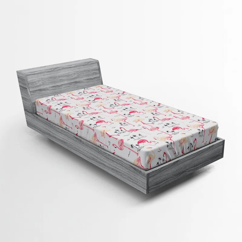 Ambesonne Microfiber Fitted Sheet