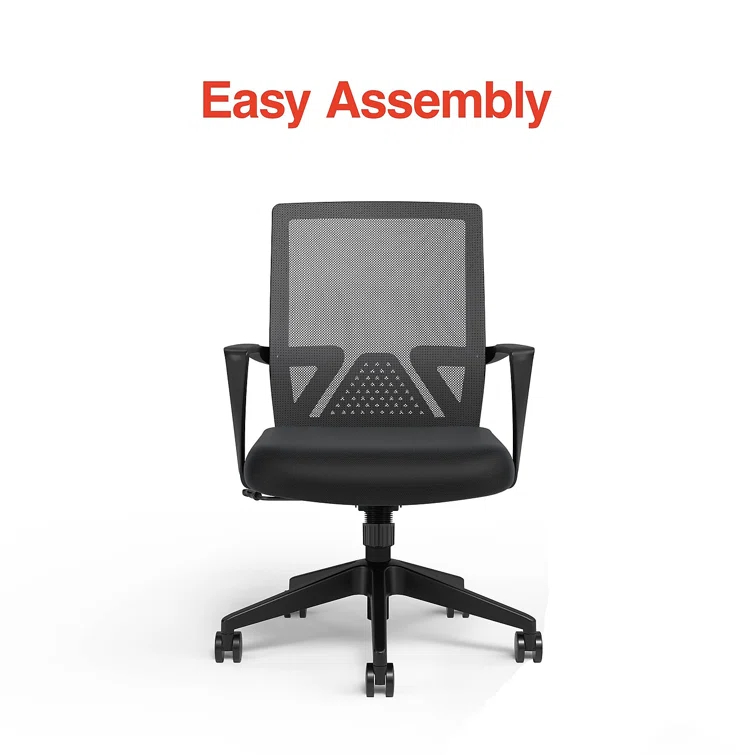 Staples Cartwright Ergonomic Fabric Swivel Task Chair, Black (ST62400)