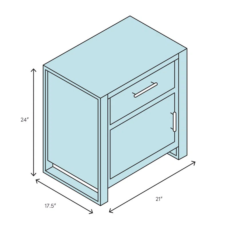 ForeverEclectic™ Rockport 1 Drawer Nightstand