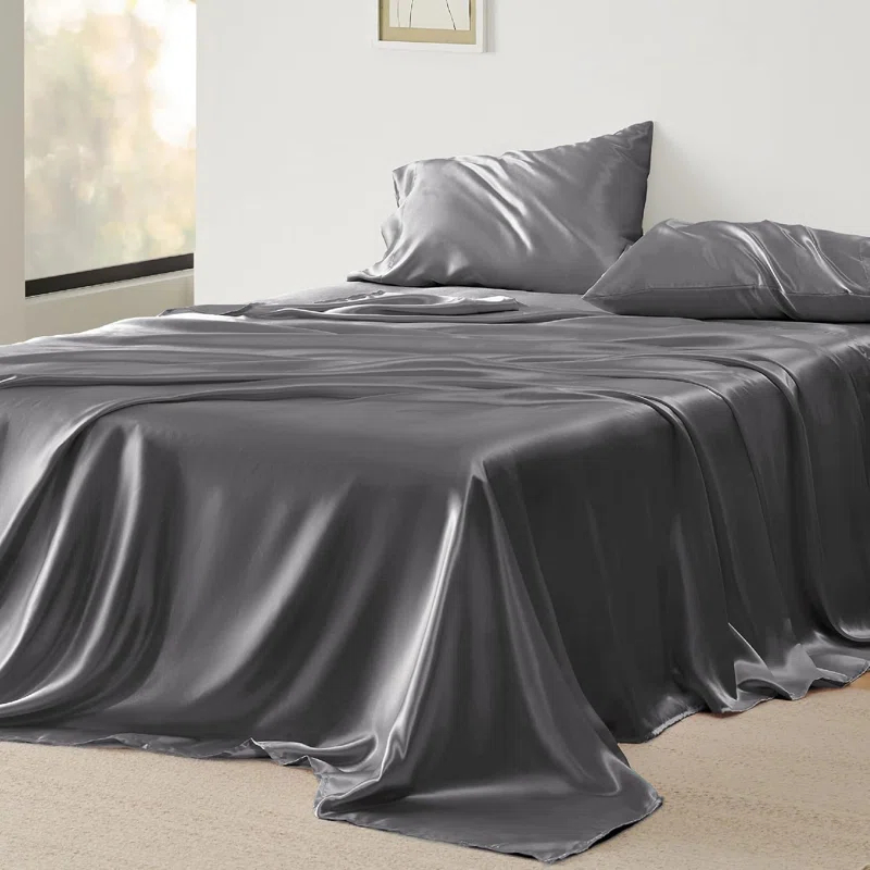 Bare Home Satin Sheet Set
