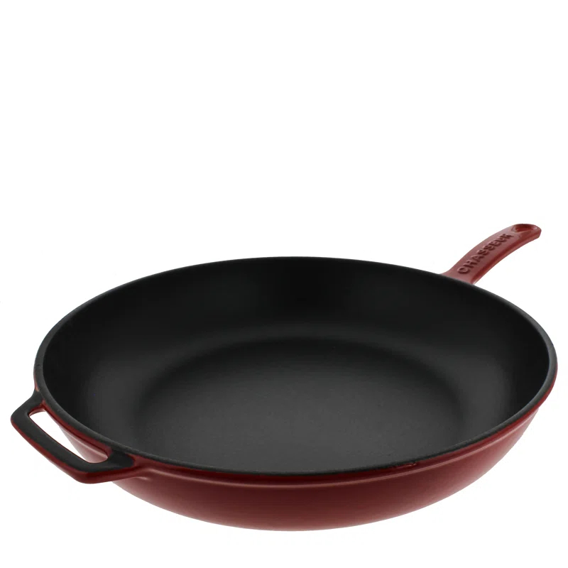 Chasseur Chasseur Enameled Cast Iron Non-Stick 11'' Frying Pan with Lid