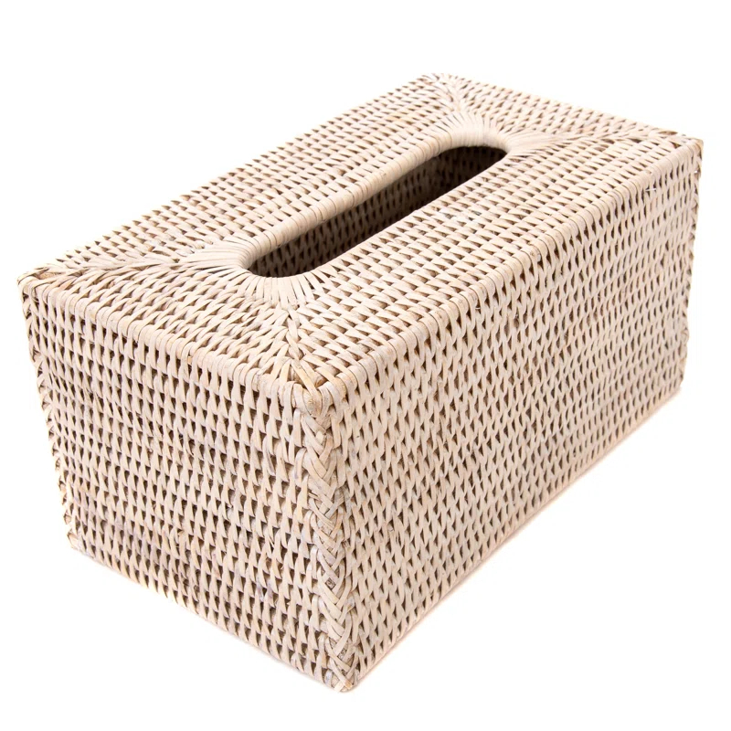 Birch Lane™ Glinda Rattan Long Tissue Box Cover & Reviews | Wayfair