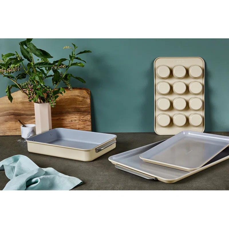 Caraway Home ® Cream Non-Stick Ceramic Baking Sheet Duo