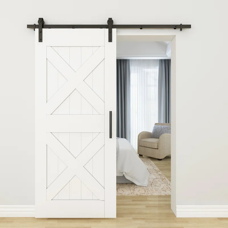 National Hardware Standard Single Barn Door Hardware Kit
