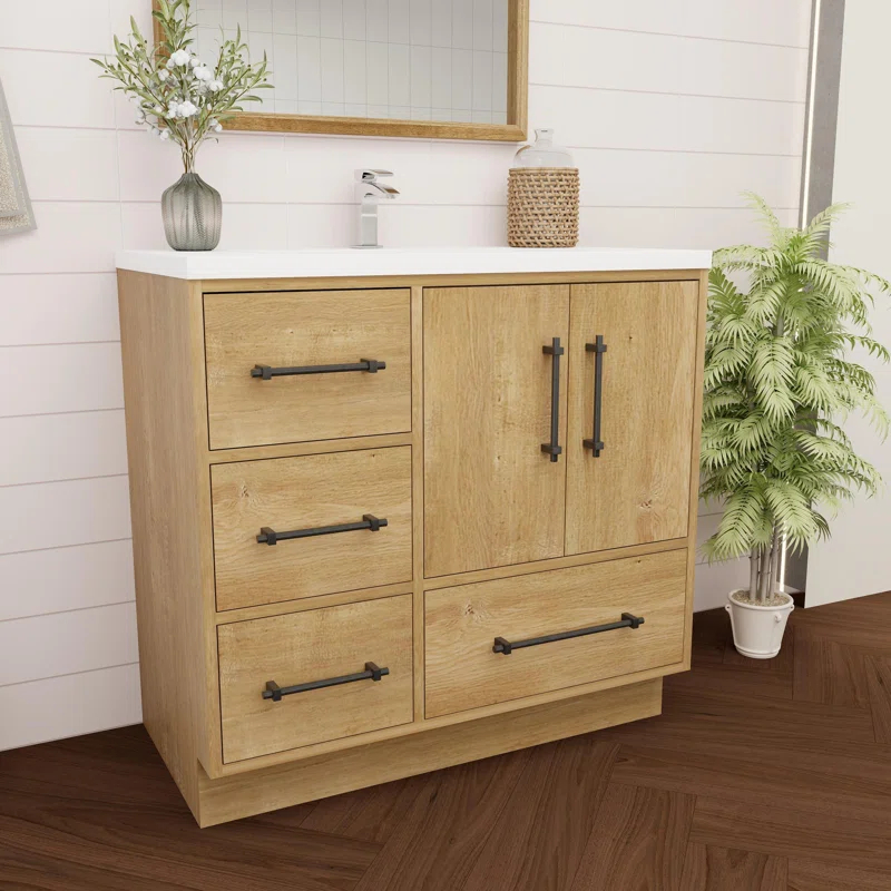 MEBO Victoria 35.4'' Single Bathroom Vanity with Acrylic Top