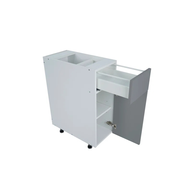 Cambridge Ready to assemble Matte Gray Base Kitchen Cabinet,1 Drawer