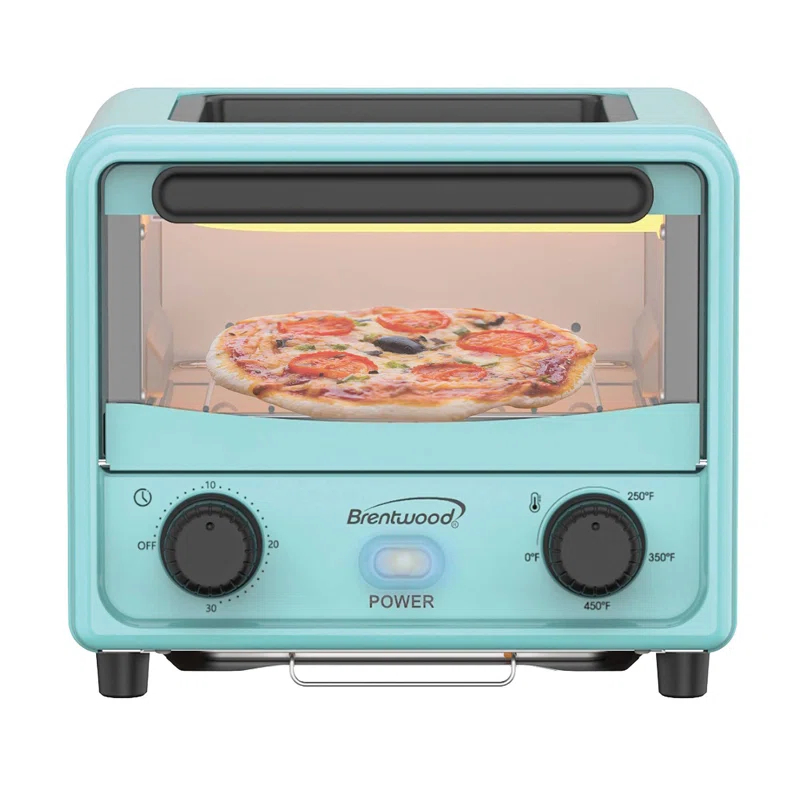 Winston Brands Mini Toaster Oven with Removable Non-Stick Griddle