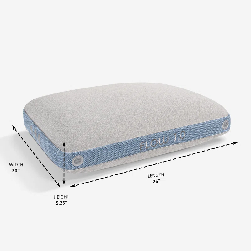 Bedgear Bedgear Flow Performance Pillow - Breathable Bed Pillow - Medium - Washable Cover