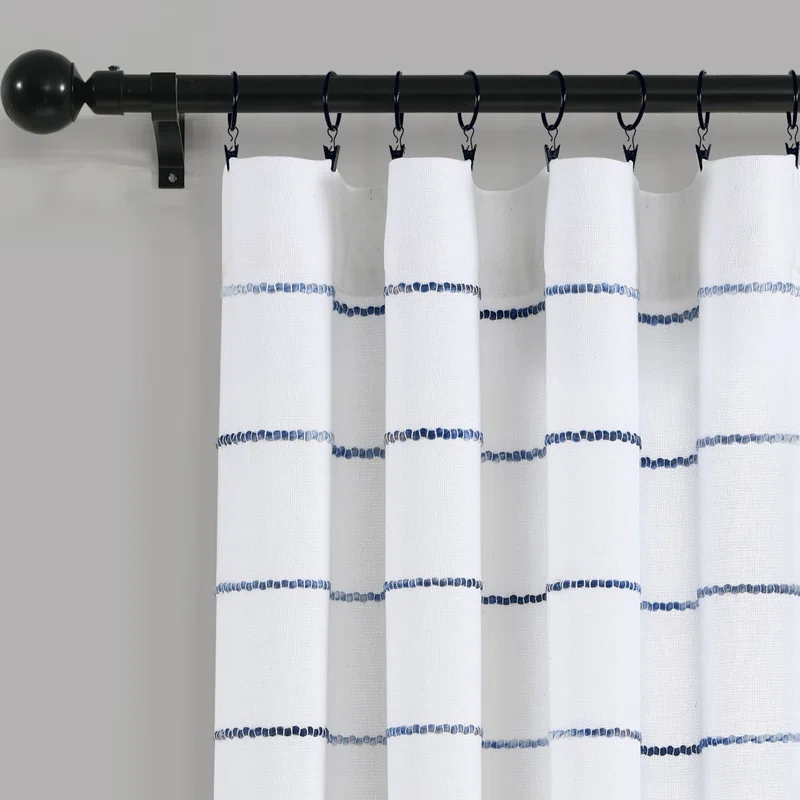 Lush Decor Reyna Semi Sheer Curtain Pair (Set of 2)
