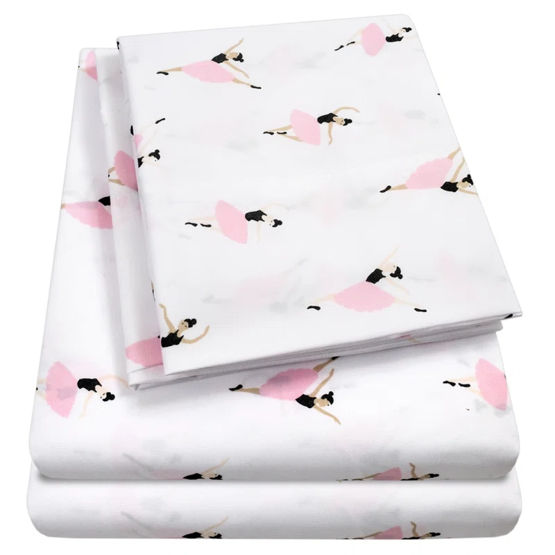 Sweet Home Collection Ballerina Bed Sheet Set
